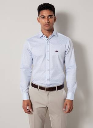 Chemise manches courtes imprimé fantaisie bleu THE SURFCAR homme