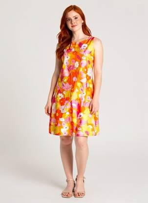 Robe courte sans manche sans manche orange CISSI OCH SELMA femme