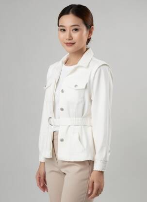 Veste casual poches beige ELORA femme
