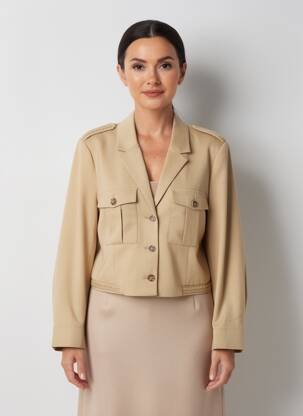 Blazer poches beige ELORA femme