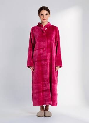 Robe de chambre col col montant rose ROSE POMME femme