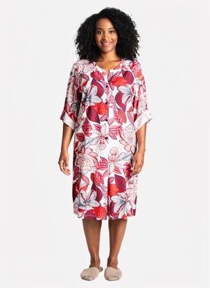 Chemise de nuit imprimé fleurs rose ROSE POMME femme