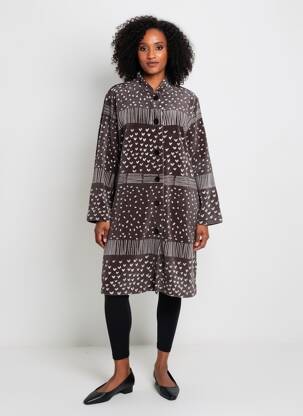 Robe de chambre stretch noir ROSE POMME femme