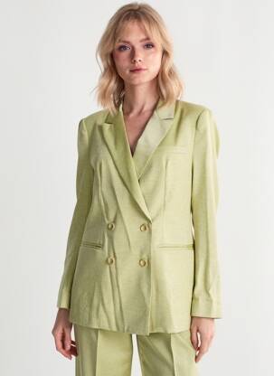 Blazer poches vert SEE U SOON femme