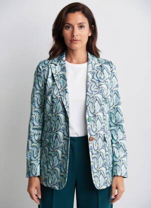 Blazer fausses poches bleu MALIPARMI femme