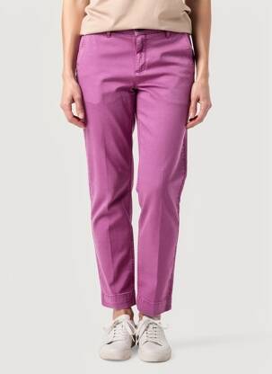 Pantalon chino stretch taille normale violet MKT STUDIO femme