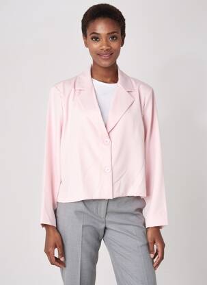Blazer finition intérieure doublée rose C'MELODIE femme