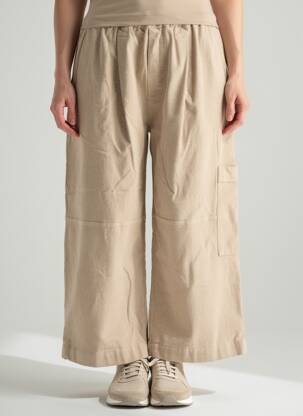 Pantalon large poches taille normale beige JOHANNA PARIS femme