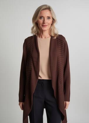 Gilet manches longues stretch marron ALDO MARTIN'S femme