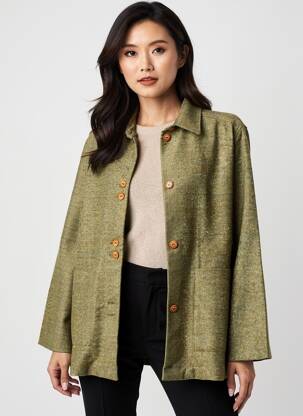Veste casual poches vert FIGURE LIBRE femme