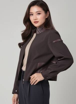 Veste casual poches noir MOTYS COLLECTION femme