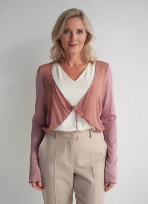 Gilet manches longues stretch violet MADO ET LES AUTRES femme