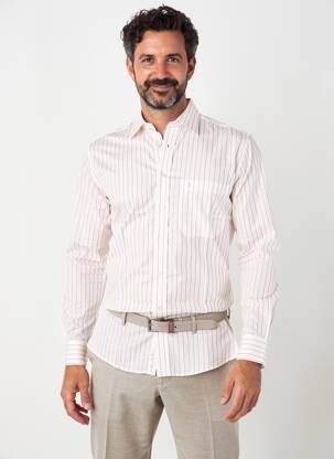 Chemise manches longues poches rouge ETERNA homme
