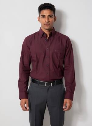 Chemise manches longues poches rouge JEAN CHANCEL homme