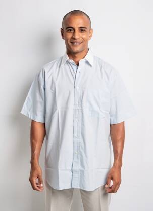 Chemise manches courtes poches bleu PIERRE CARDIN homme