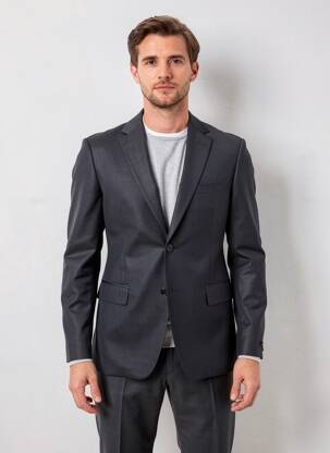 Blazer finition intérieure doublure imprimée noir HUGO BOSS homme