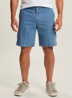 Bermuda taille élastique taille normale bleu MEYER homme