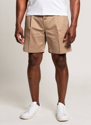 Short tissage popeline taille normale marron ARROW homme