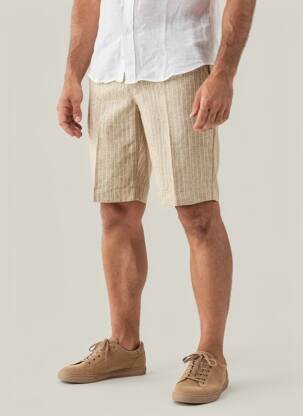Bermuda taille à pinces taille normale marron MEXX homme