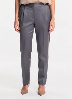 Pantalon slim taille haute taille haute gris CAROLE RICHARD femme