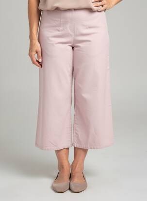 Pantacourt taille haute taille haute rose ROSA ROSAM femme