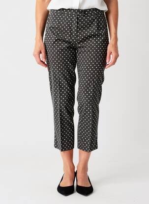 Pantalon 7/8 taille à pinces taille normale noir EUGEN KLEIN femme