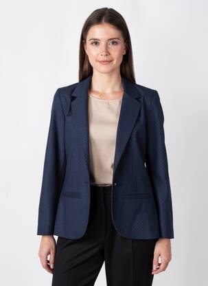 Blazer poches bleu REIKO femme