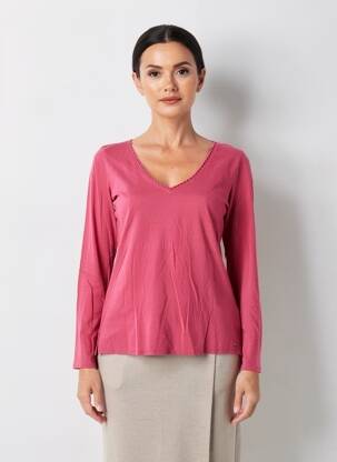 T-shirt manches longues manches longues rose YERSE femme