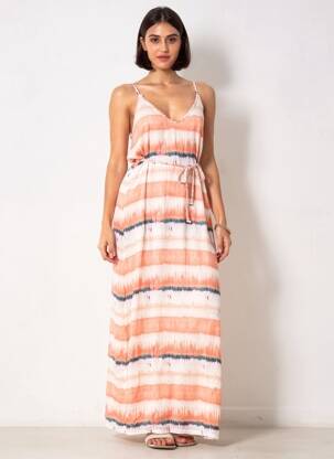 Robe longue sans manche sans manche orange LPB LES PETITES BOMBES  femme