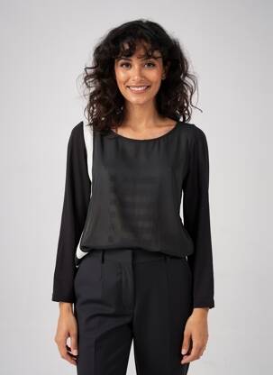 Top stretch manches longues noir AKELA KEY femme