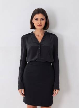 Blouse manches longues manches longues noir SCHOOL RAG femme