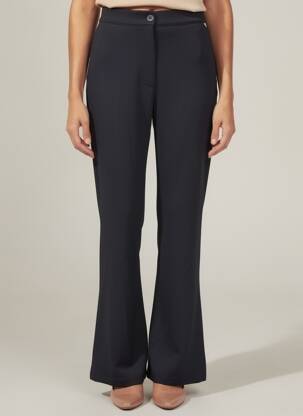 Pantalon flare taille basse taille basse noir AMELIE & AMELIE femme