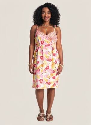 Robe courte sans manche sans manche rose LUCCHINI femme