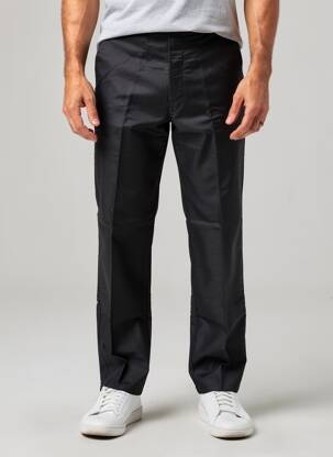 Pantalon droit tissage popeline taille normale noir ADOLPHE LAFONT homme