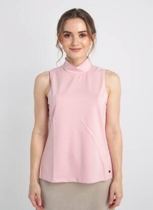 Top stretch sans manche rose DIANA GALLESI femme