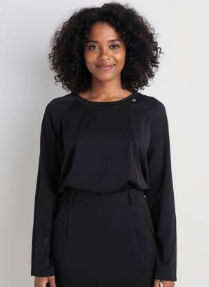 T-shirt manches longues manches longues noir DIANA GALLESI femme