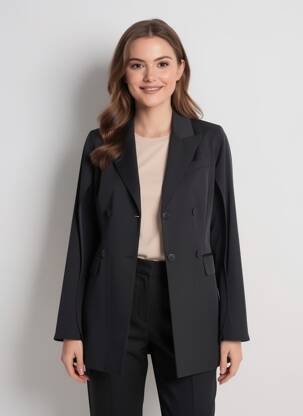 Blazer poches noir LUMINA femme