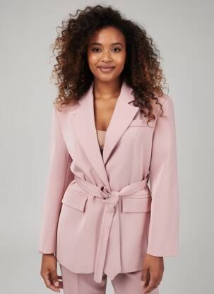 Blazer poches rose LUMINA femme