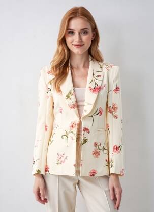 Blazer poches beige LUMINA femme