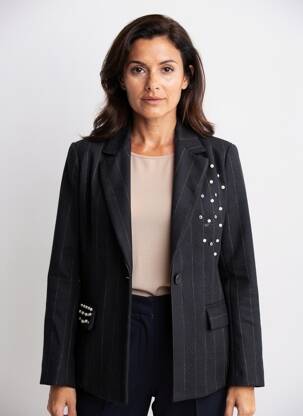 Blazer poches noir ANGELA DAVIS femme