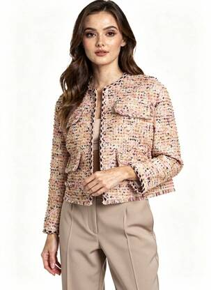 Veste chic poches rose LUMINA femme