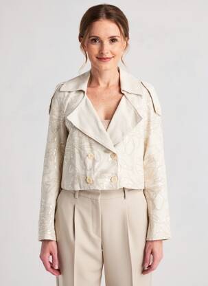 Blazer manches longues beige CIVICO 1 femme