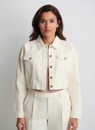 Veste casual coupe droite beige CIVICO 1 femme