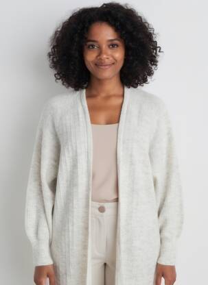 Gilet manches longues manches longues blanc CREAM femme
