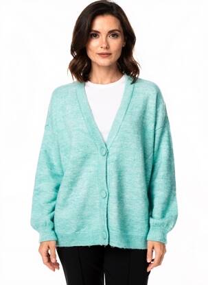 Gilet manches longues stretch bleu CREAM femme