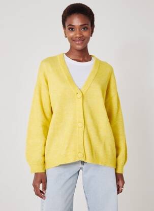Gilet manches longues stretch jaune CREAM femme