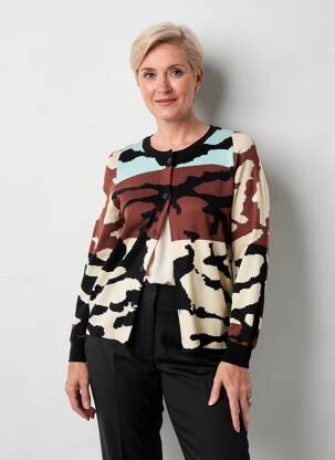 Gilet manches longues col rond noir ALDO MARTIN'S femme