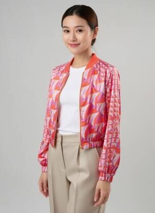 Veste casual col rond rouge LOLA CASADEMUNT femme