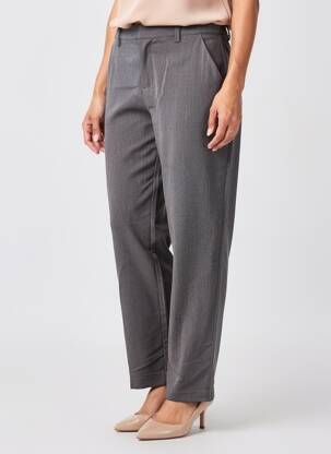 Pantalon slim taille élastique taille normale gris CREAM femme