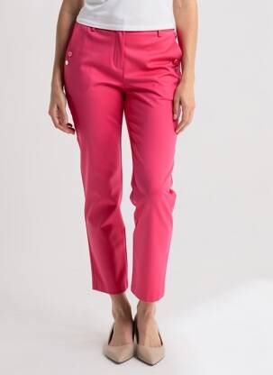Pantalon 7/8 stretch taille normale rose EVA KAYAN femme